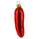 Cayenne pepper blown glass Christmas tree decoration s1