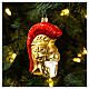 Roman helmet blown glass Christmas tree decoration s2