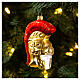 Roman helmet Christmas tree decoration in blown glass s2
