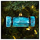 Blue yoga mat blown glass Christmas tree decoration s2