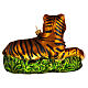 Lying tiger blown glass Christmas tree decoration s5