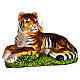 Tiger lying Christmas tree decoration in blown glass s4