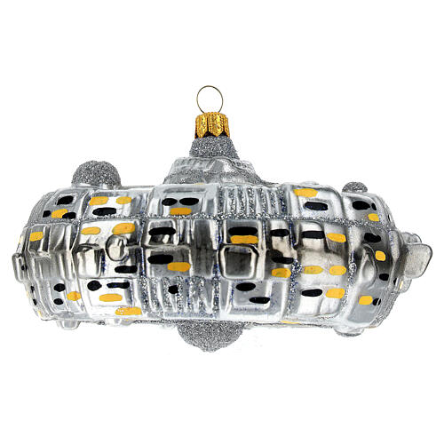 Space station blown glass Christmas tree decoration 1
