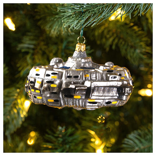 Space station Christmas tree decoration blown glass 2