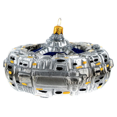 Space station Christmas tree decoration blown glass 4