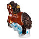 Brown horse Christmas tree ornament in blown glass s5