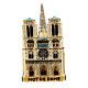 Notre-Dame Cathedral blown glass Christmas tree decoration s6