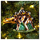 Stegosaurus Christmas tree decoration in blown glass s2