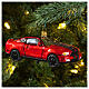 Roter Rennwagen, Weihnachtsbaumschmuck aus mundgeblasenem Glas s2