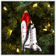 Lançamento de nave espacial enfeite para árvore de Natal vidro soprado s2