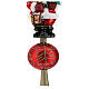Tree topper Santa Claus with gifts in blown glass 30 cm s7
