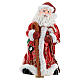 Santa Claus Christmas tree topper red coat blown glass 30 cm s3