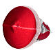 Palle di Natale forma campana rosse 90 mm 3 pz s5