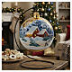 Christmas ball of blown glass, 120 mm, snowy landscape s2