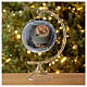 Christmas glass ball, sleigh with reindeer, 120 mm s2