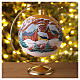 Christmas glass ball, 150 mm, landscape with snow s2