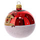 Box of 6 Christmas balls with reindeer 80 mm s3