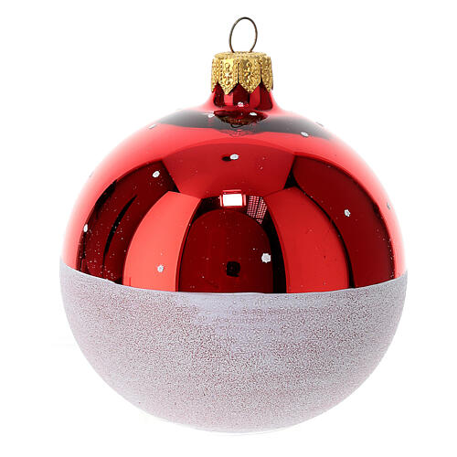 Christmas ball ornament with reindeer 6 pcs 80 mm 4