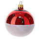 Christmas ball ornament with reindeer 6 pcs 80 mm s4