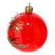 Red blown glass Christmas balls 6 pcs 100 mm s3
