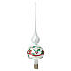 Set of 6 Christmas balls with topper, blown glass s2