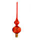 Red tree topper with Christmas ball set 6 pcs s4
