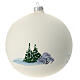 Christmas tree ball with snow-covered church 150 mm s9