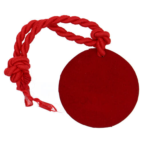 Nativity of Bethlehem with red rope, alloy, 10 cm 3