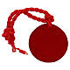 Natività Betlemme cordoncino rosso lega 10 cm s3