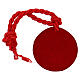 Holy Family of Bethlehem pendant with red rope, alloy, 10 cm s3