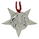 Alloy Star of Peace of Bethlehem with red rope 12 cm s2