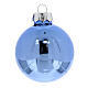 Christmas tree decoration kit with 16 balls of 50 mm and a topper, blue and silver blown glass s8