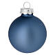 Christmas tree decoration kit with 16 balls of 50 mm and a topper, blue and silver blown glass s4