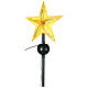 Christmas tree topper: star with floating Santa on his sleigh 50 cm s3