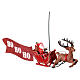 Puntale stella albero slitta Babbo Natale movimento 50 cm s2