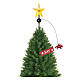 Christmas tree topper: star with floating Santa on a plane 50 cm s1