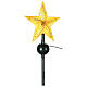 Christmas tree topper: star with floating Santa on a plane 50 cm s3