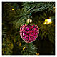 Rote Himbeere, Weihnachtsbaumschmuck aus mundgeblasenem Glas s2