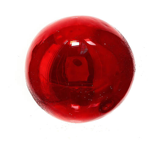 Red tomato, blown glass Christmas tree decoration 5