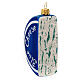 Blue cheese, blown glass Christmas tree decoration s4