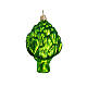 Artichoke Christmas tree ornament in blown glass s5