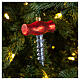 Corkscrew Christmas tree ornament in blown glass s2