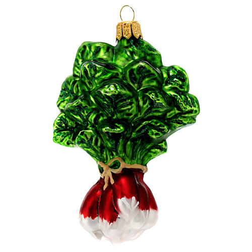 Radishes, blown glass Christmas tree decoration 3