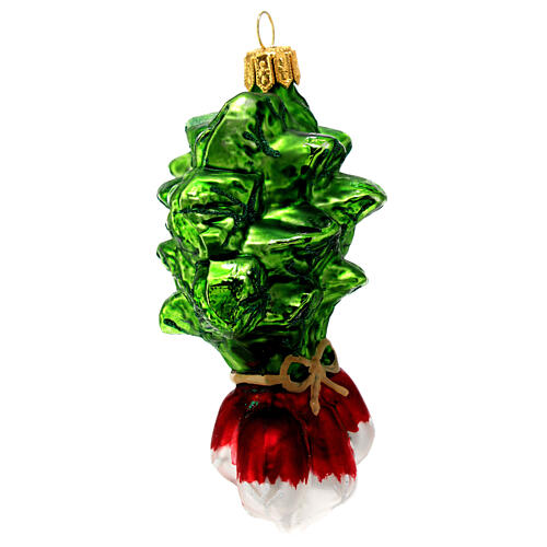 Radishes, blown glass Christmas tree decoration 5