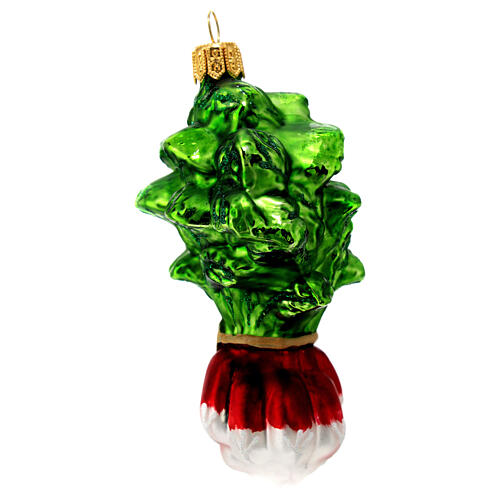 Barbabietole zucchero decorazioni albero Natale vetro soffiato 4