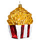 French fries Christmas tree ornament in blown glass s4