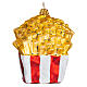 French fries Christmas tree ornament in blown glass s5