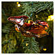 Pterodattilo rosso decorazioni albero Natale vetro soffiato s2