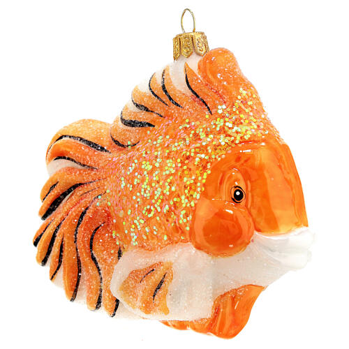 Red fish, Christmas tree decoration, blown glass 3