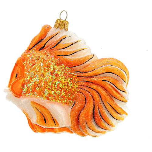 Red fish, Christmas tree decoration, blown glass 4